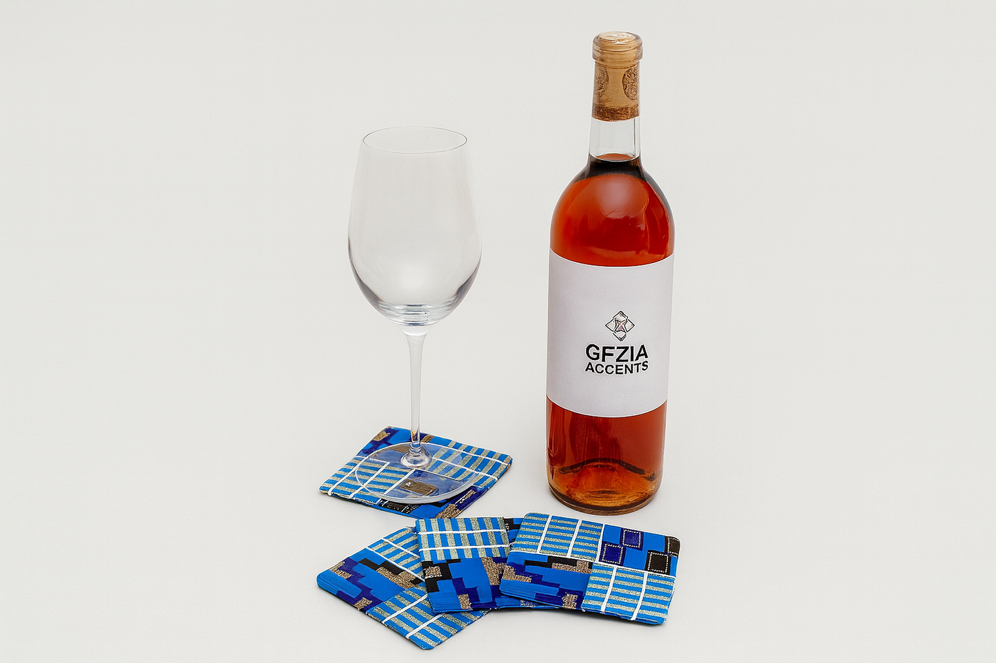 Handmade African Fabric Coasters – Set of 4 | Cultural Home Decor | Eco-Friendly Gift | Wax Print Drink Coasters