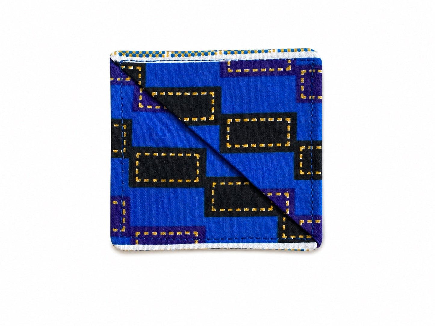 Handcrafted African Fabric Corner Bookmark - Unique Cultural Gift for Book Lovers
