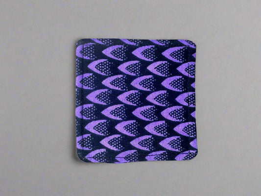 Ethnic, Fabric, Patterned, Handmade Purple and Black Bookmark - Gezia Accents