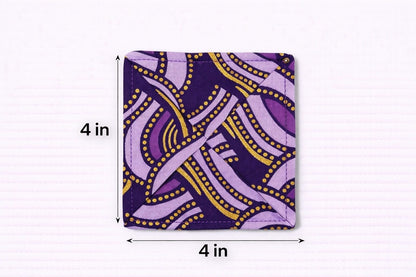 Handcrafted African Fabric Corner Bookmark - Unique Cultural Gift for Book Lovers