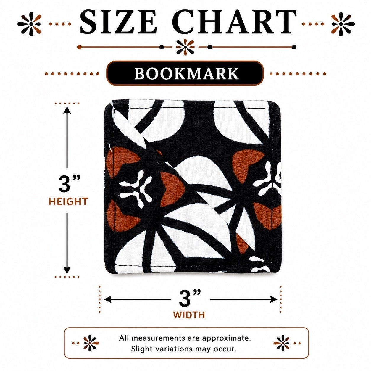 Handcrafted African Fabric Corner Bookmark - Unique Cultural Gift for Book Lovers
