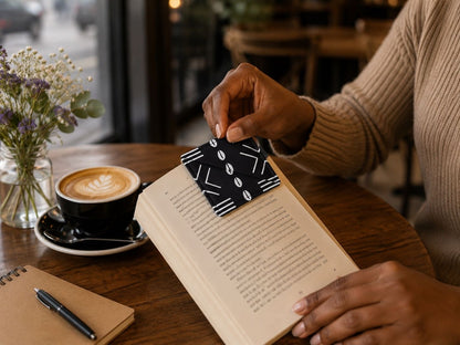 Handcrafted African Fabric Corner Bookmark - Unique Cultural Gift for Book Lovers