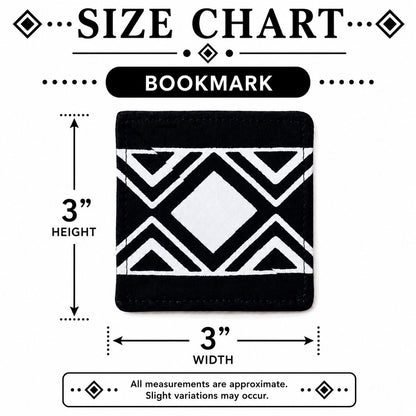 Handcrafted African Fabric Corner Bookmark - Unique Cultural Gift for Book Lovers