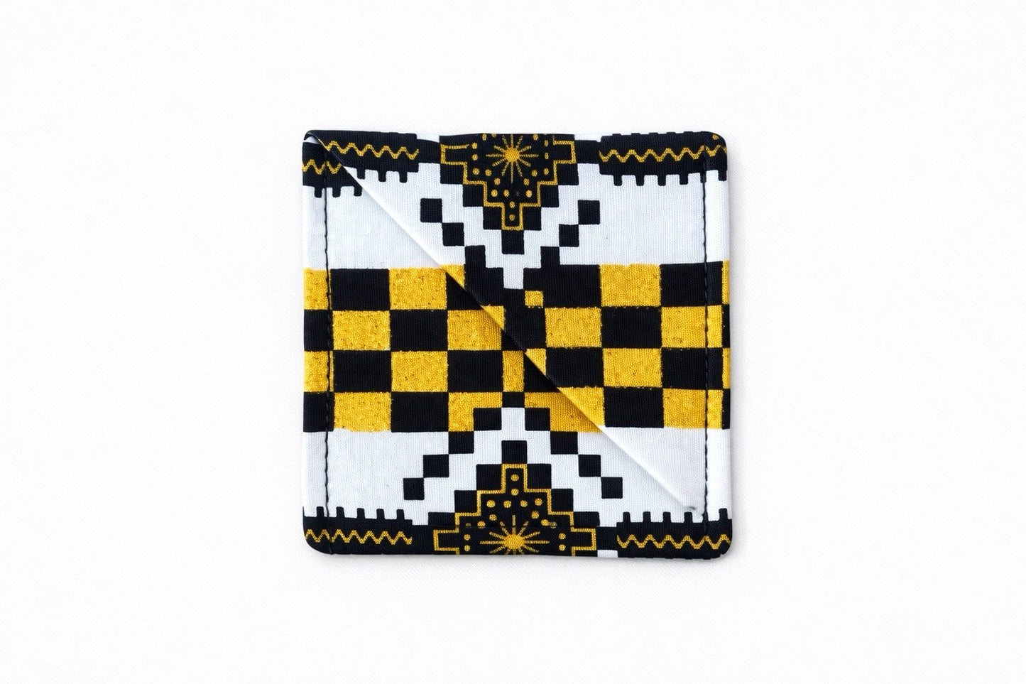 Handcrafted African Fabric Corner Bookmark - Unique Cultural Gift for Book Lovers