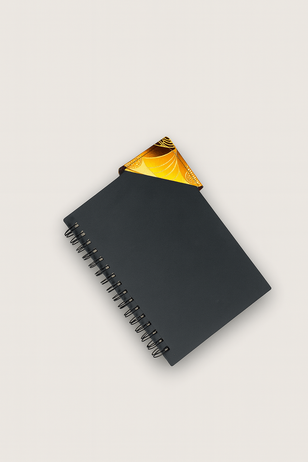 🌍 African Wax Print Bookmark | Yellow, Brown,Orange, & Gold | Handmade Cultural Gift | Book Lover Accessory 📚✨ - Gezia Accents