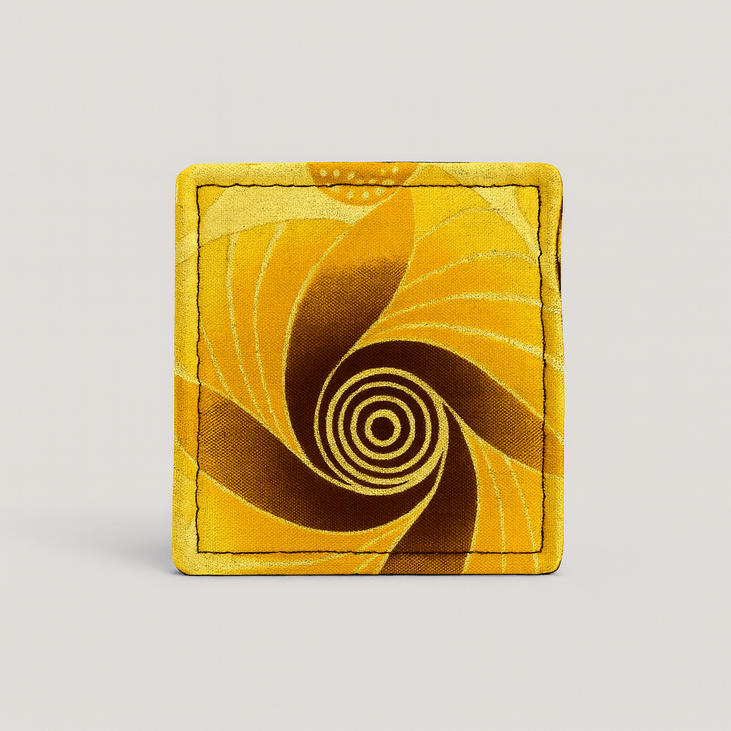 🌍 African Wax Print Bookmark | Yellow, Brown,Orange, & Gold | Handmade Cultural Gift | Book Lover Accessory 📚✨ - Gezia Accents