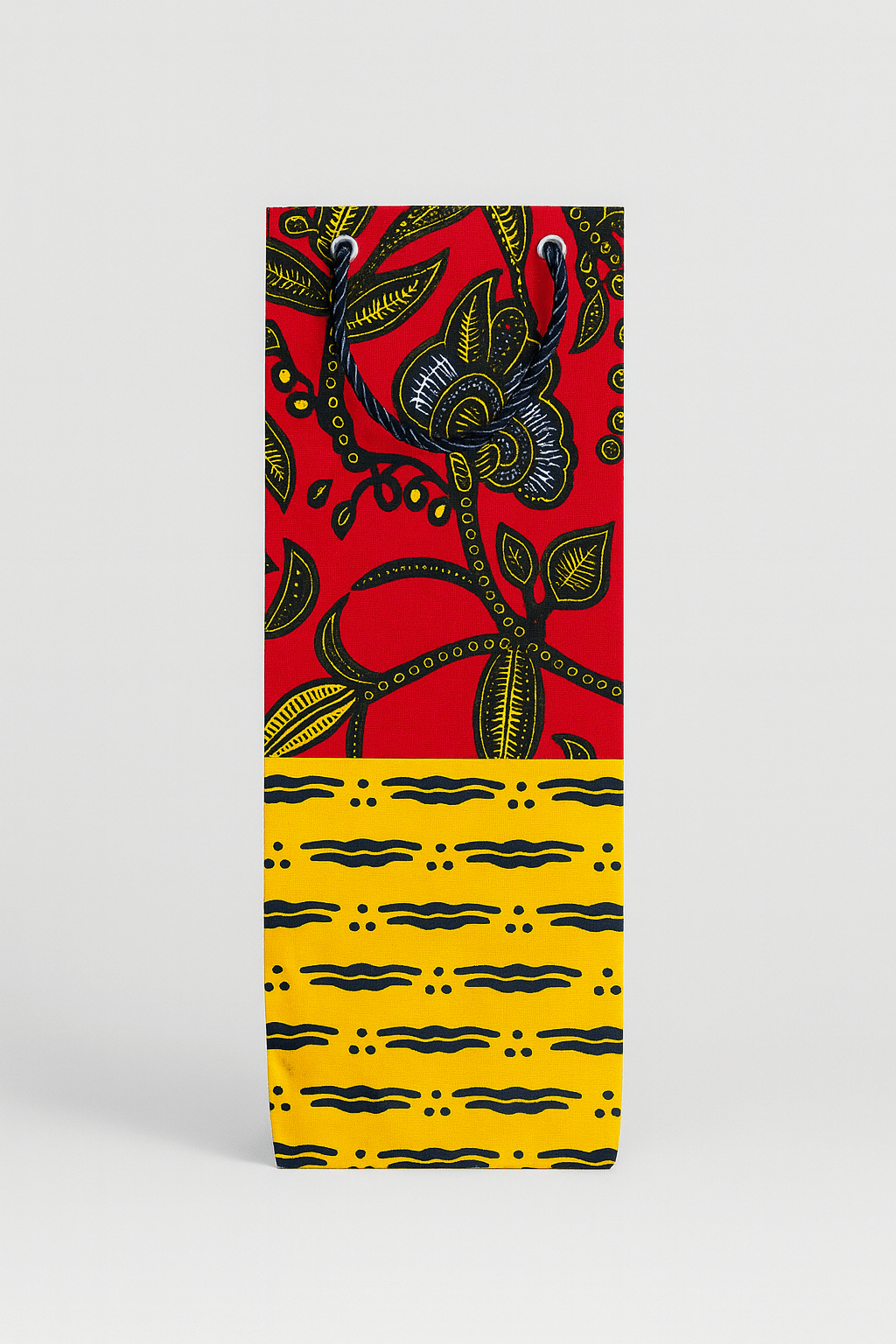 🎁 African Wax Print Wine Gift Bag – Reusable & Eco - Friendly | Ethnic Fabric Bottle Bag | Handmade Wine Bag for Weddings, Birthdays & Holidays 🍷🌍 - Gezia Accents