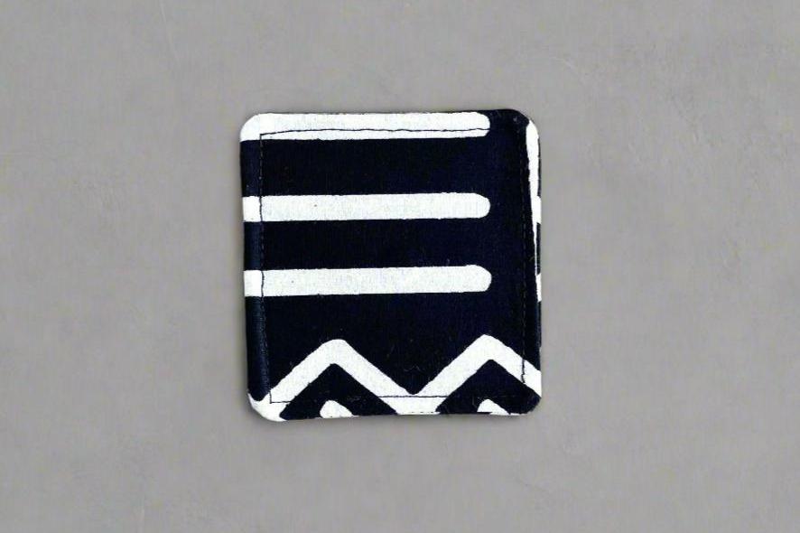 Ethnic, Fabric, Patterned, Handmade Black and White Bookmark - Gezia Accents