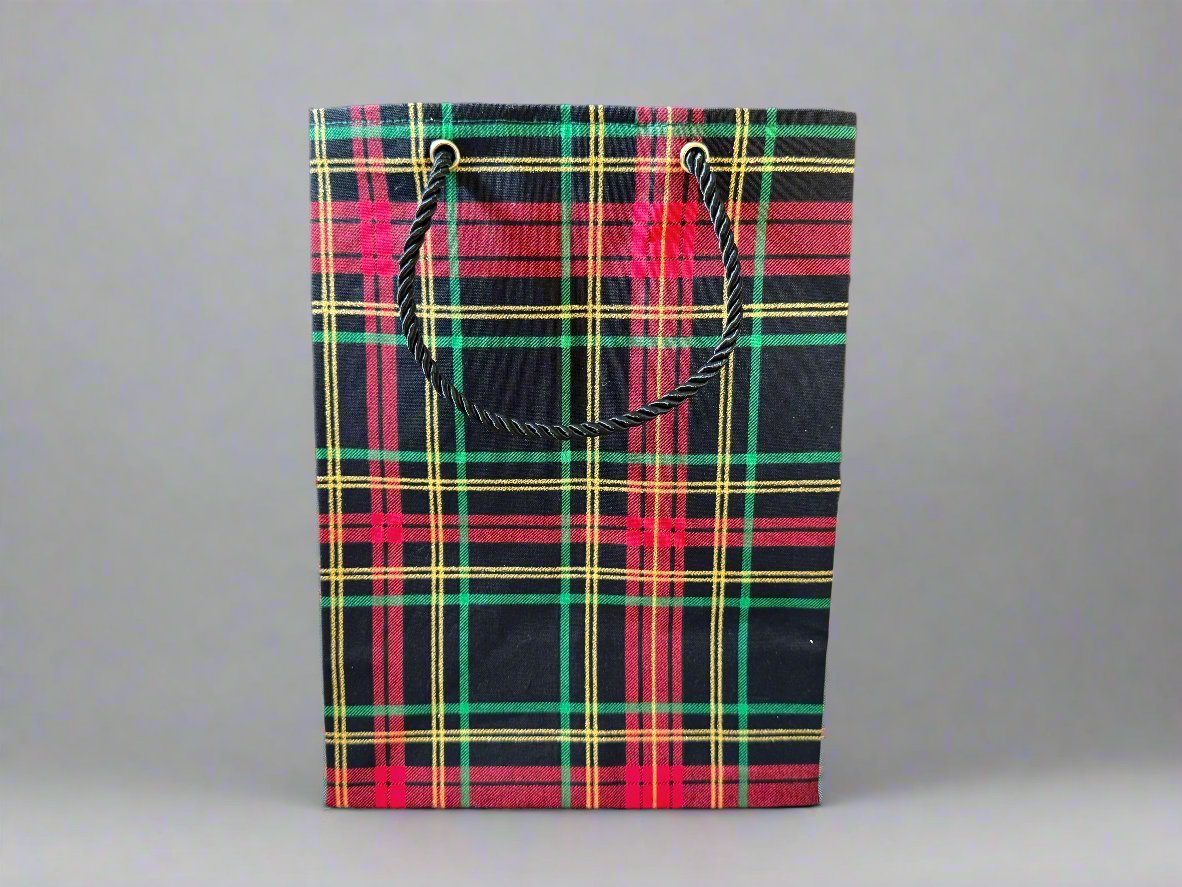 Ethnic, Fabric, Patterned, Handmade Black, Red, Green and Gold Small Bag - Gezia Accents