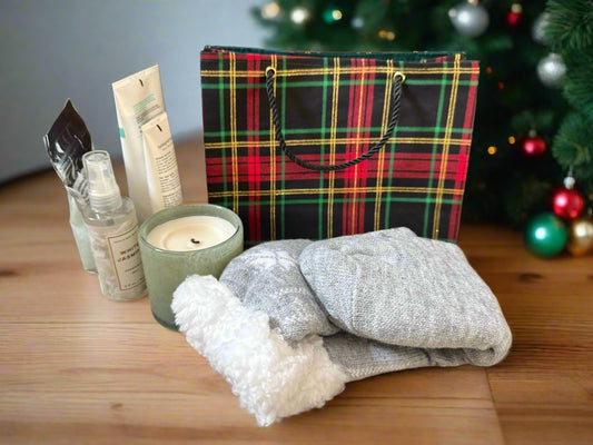 Ethnic, Fabric, Patterned, Handmade Black, Red, Green and Gold Small Wardrobe Bag - Gezia Accents