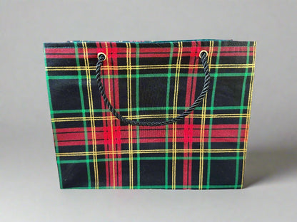 Ethnic, Fabric, Patterned, Handmade Black, Red, Green and Gold Small Wardrobe Bag - Gezia Accents