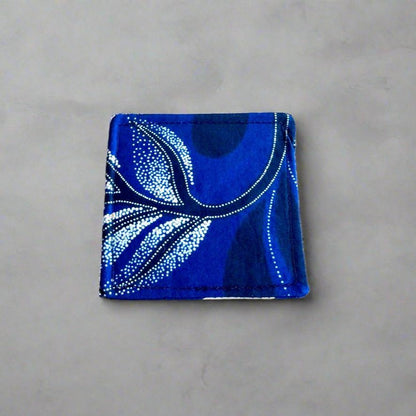 Ethnic, Fabric, Patterned, Handmade Blue and White Bookmark - Gezia Accents