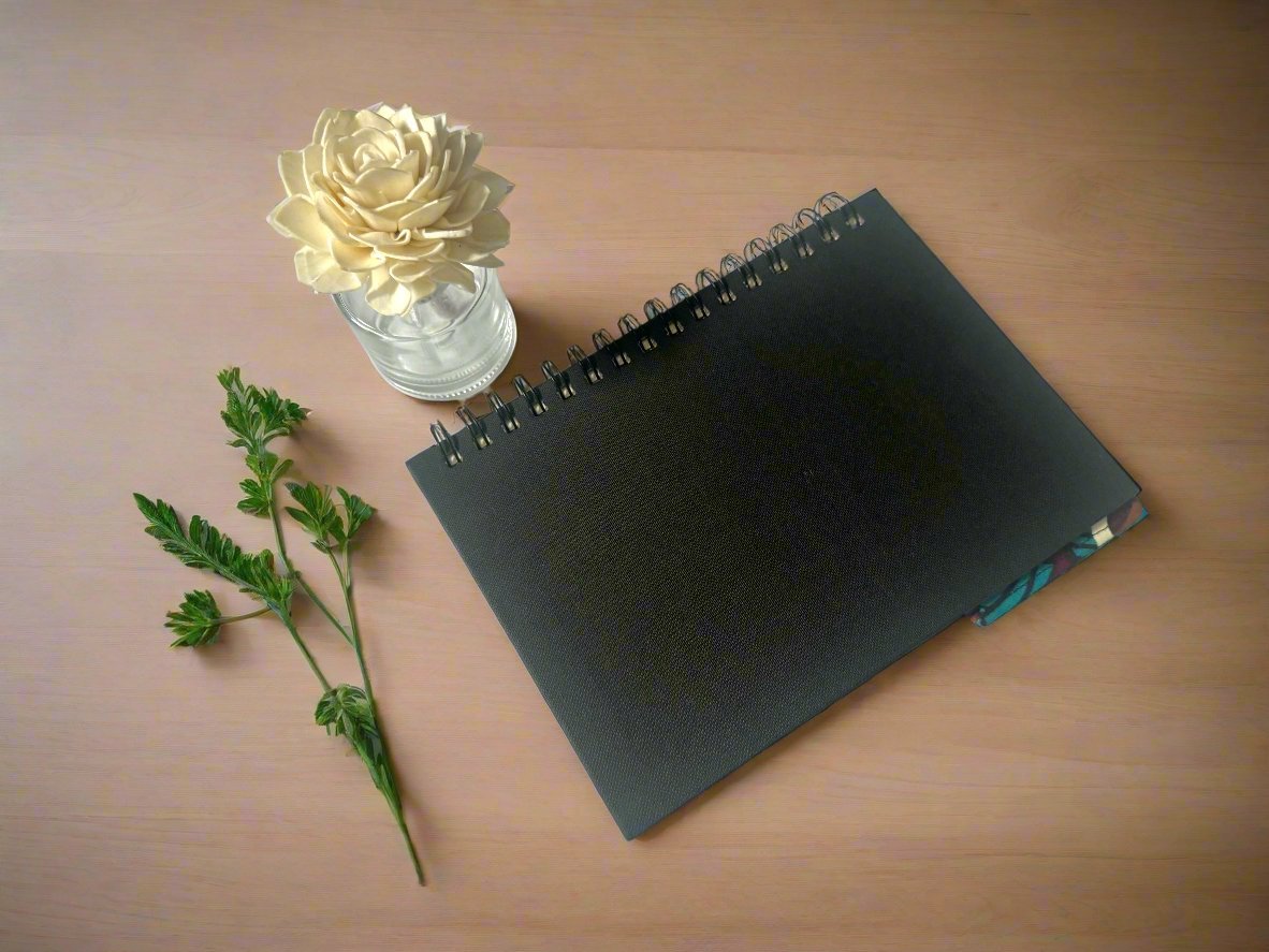 Ethnic, Fabric, Patterned, Handmade Brown, Turquoise, and Cream Bookmark - Gezia Accents