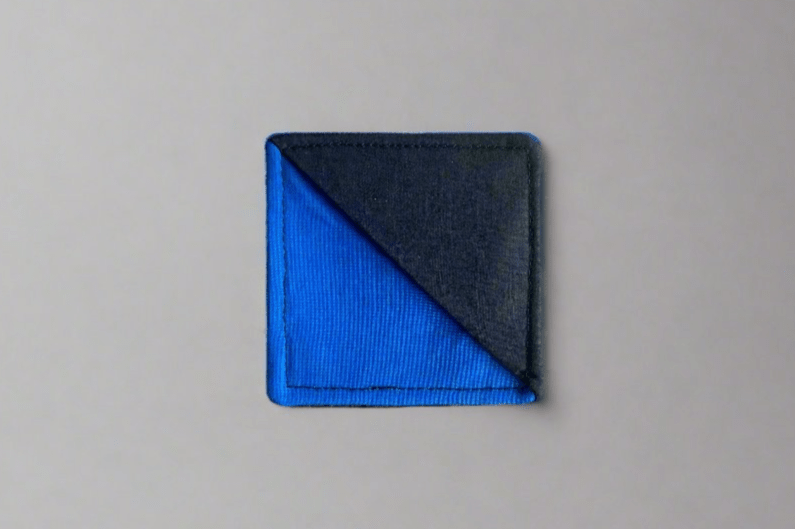 Ethnic, Fabric, Patterned, Handmade Dark Blue, Purple, Lavender and Royal Blue Bookmark - Gezia Accents