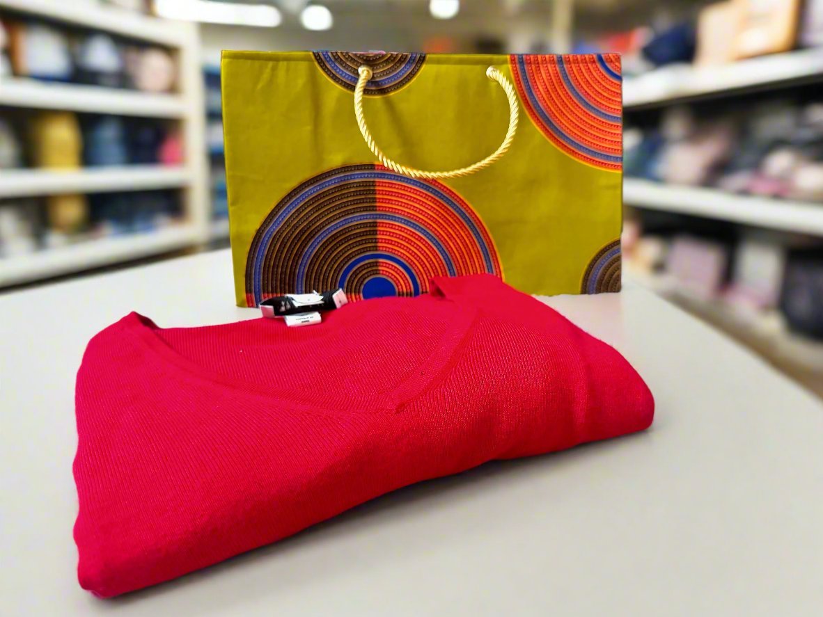 Ethnic, Fabric, Patterned, Handmade Green, Dark Brown, Yellow, Red, and Blue Medium Horizontal Bag - Gezia Accents