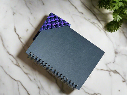 Ethnic, Fabric, Patterned, Handmade Purple and Black Bookmark - Gezia Accents