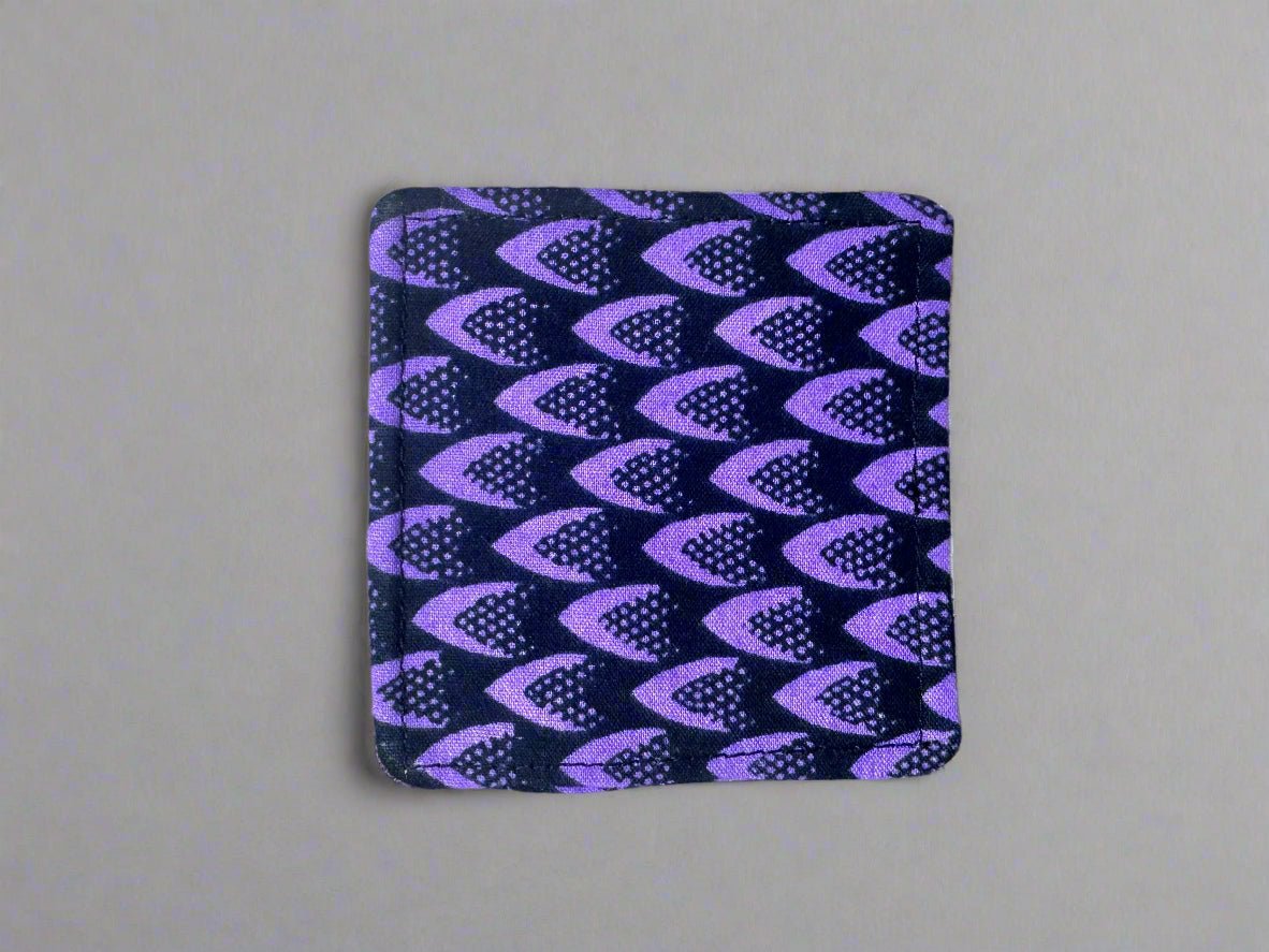 Ethnic, Fabric, Patterned, Handmade Purple and Black Bookmark - Gezia Accents