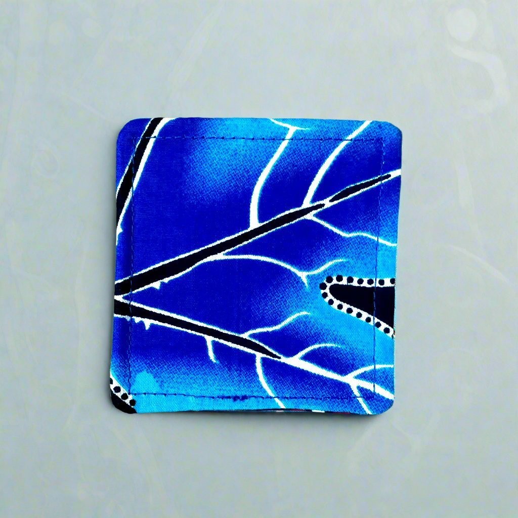 Ethnic, Fabric, Patterned, Handmade Red, Black, Yellow, Blue, and White Bookmark - Gezia Accents