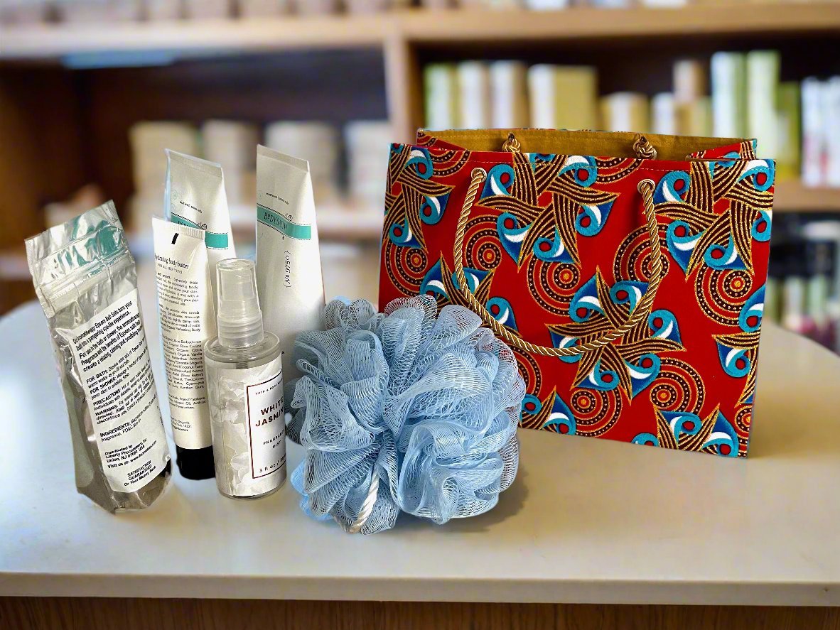 Ethnic, Fabric, Patterned, Handmade Red, Blue, Turquoise, and Gold Small Wardrobe Bag - Gezia Accents