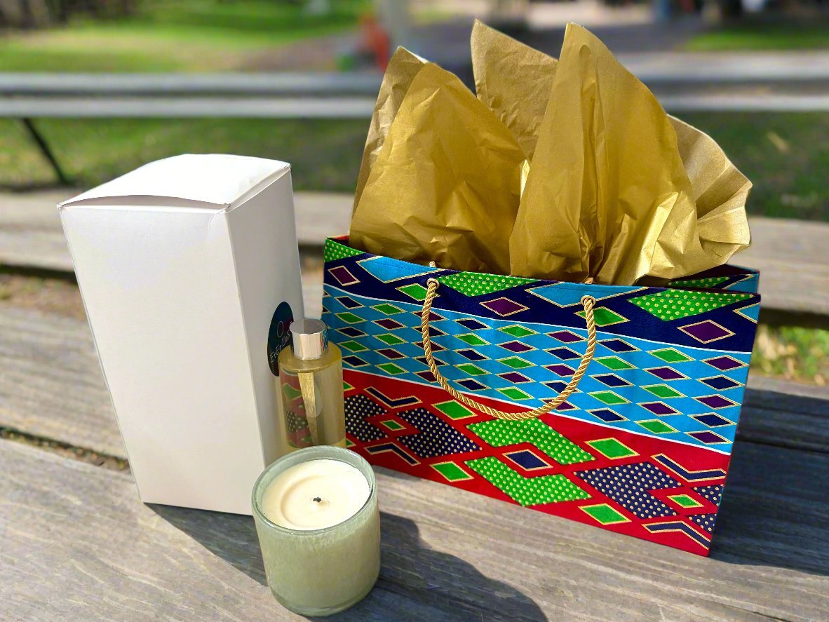 Ethnic, Fabric, Patterned, Handmade Turqoise, Navy Blue, Red, and Green, and Gold Medium Horizontal Bag - Gezia Accents