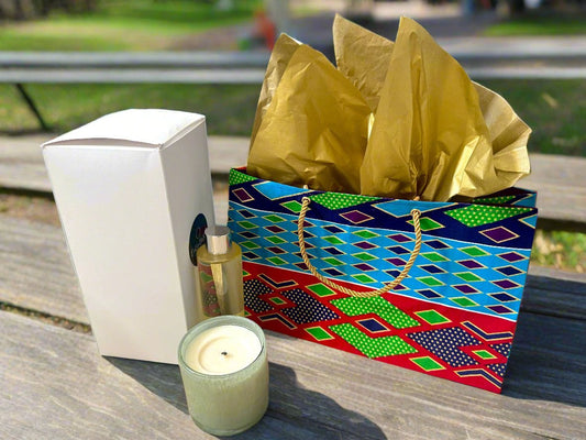 Ethnic, Fabric, Patterned, Handmade Turqoise, Navy Blue, Red, and Green, and Gold Medium Horizontal Bag - Gezia Accents