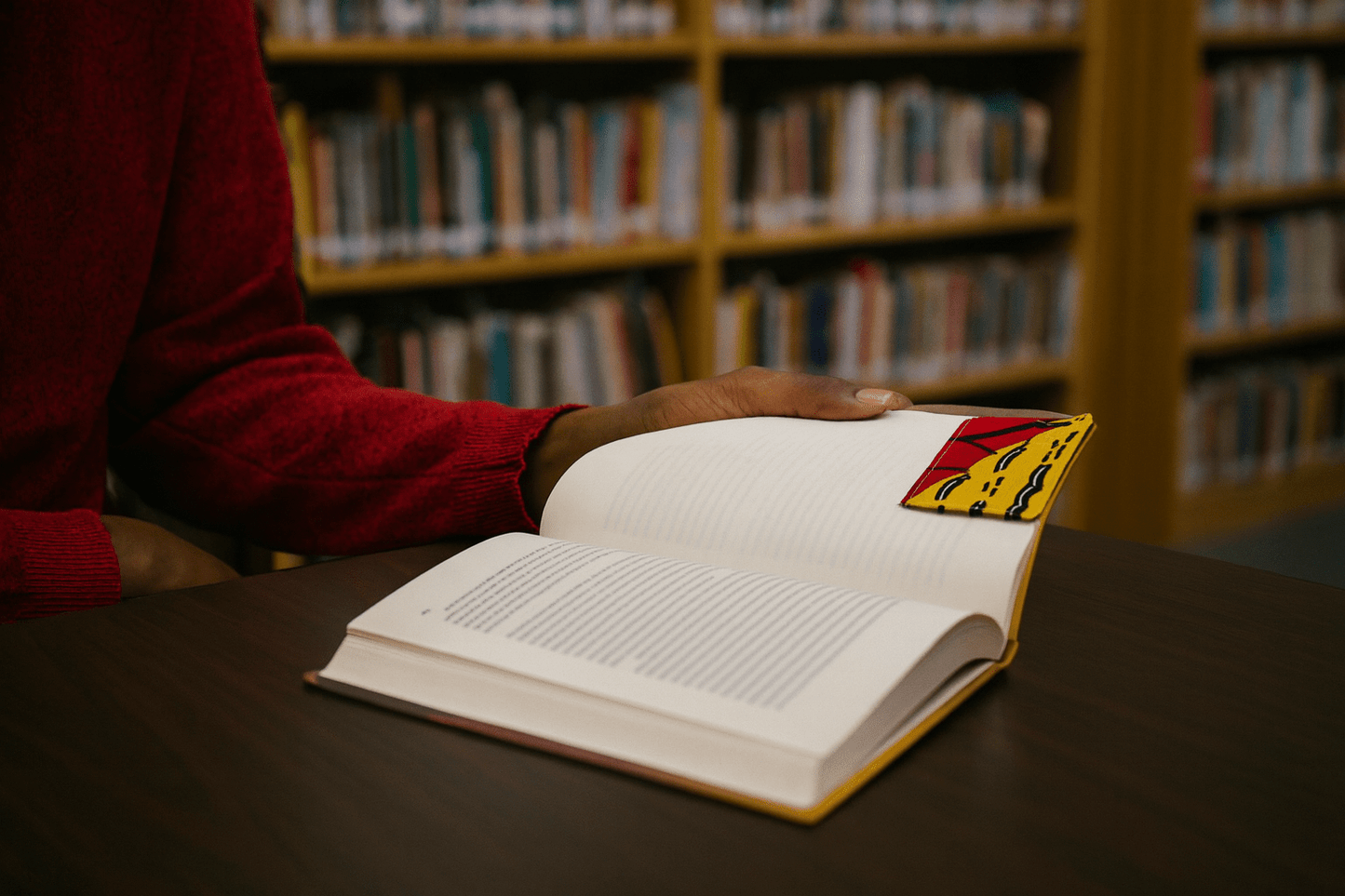 Handcrafted African Fabric Corner Bookmark - Unique Cultural Gift for Book Lovers - Gezia Accents