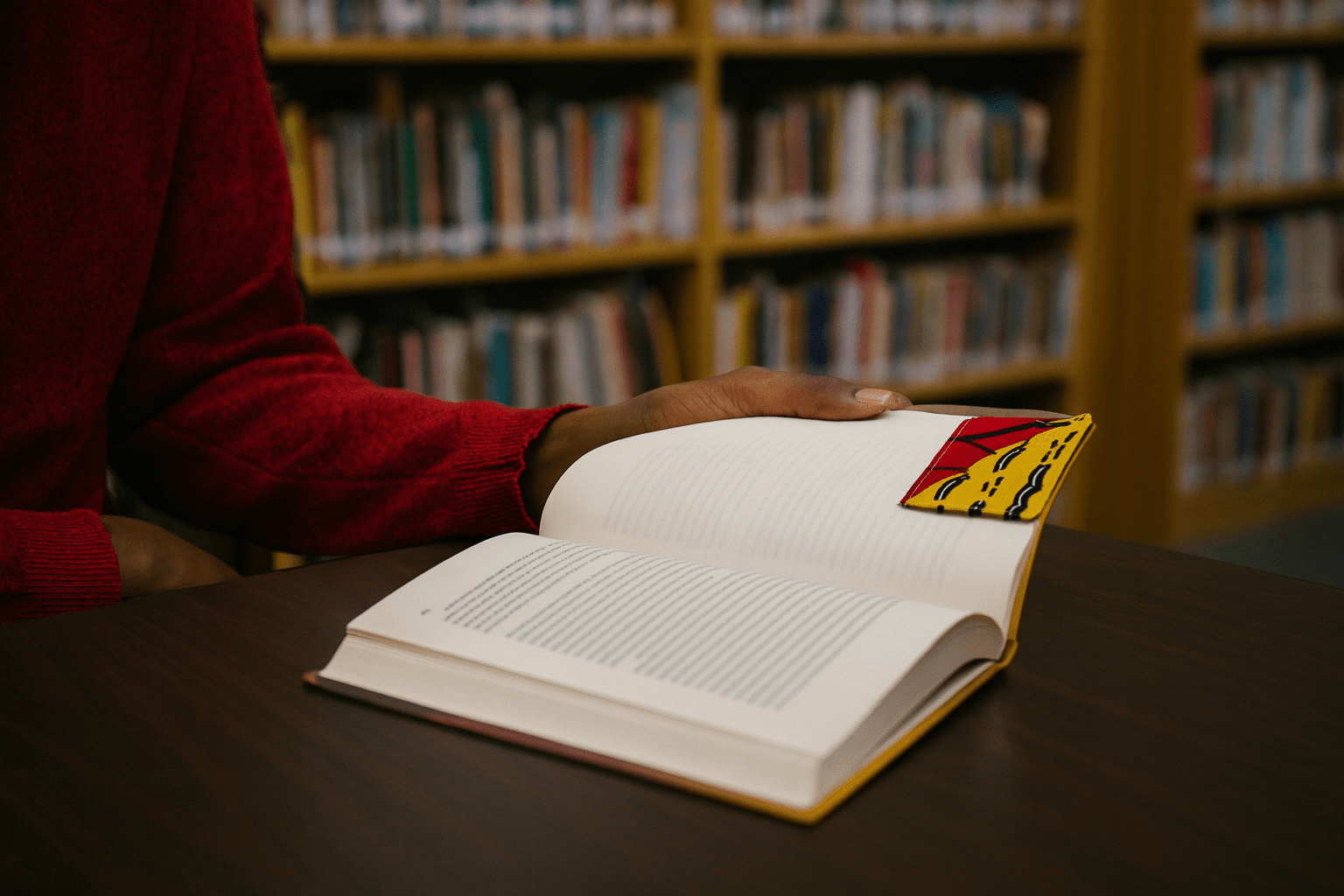 Handcrafted African Fabric Corner Bookmark - Unique Cultural Gift for Book Lovers - Gezia Accents
