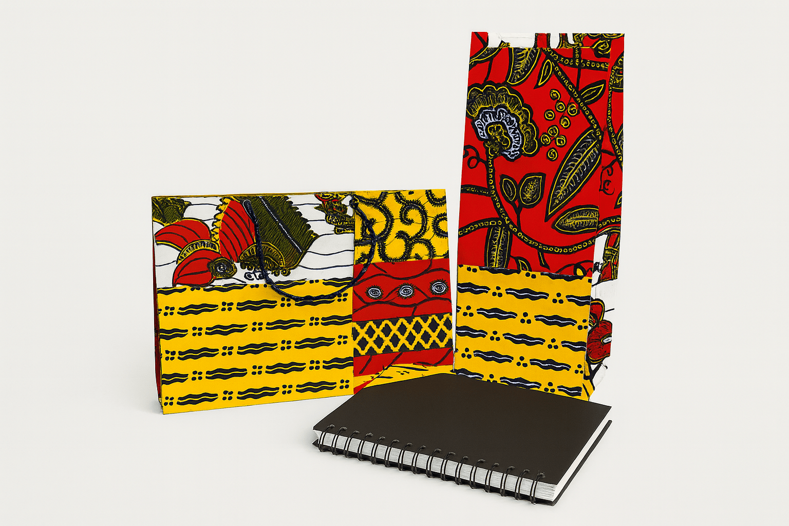 Handcrafted African Fabric Corner Bookmark - Unique Cultural Gift for Book Lovers - Gezia Accents