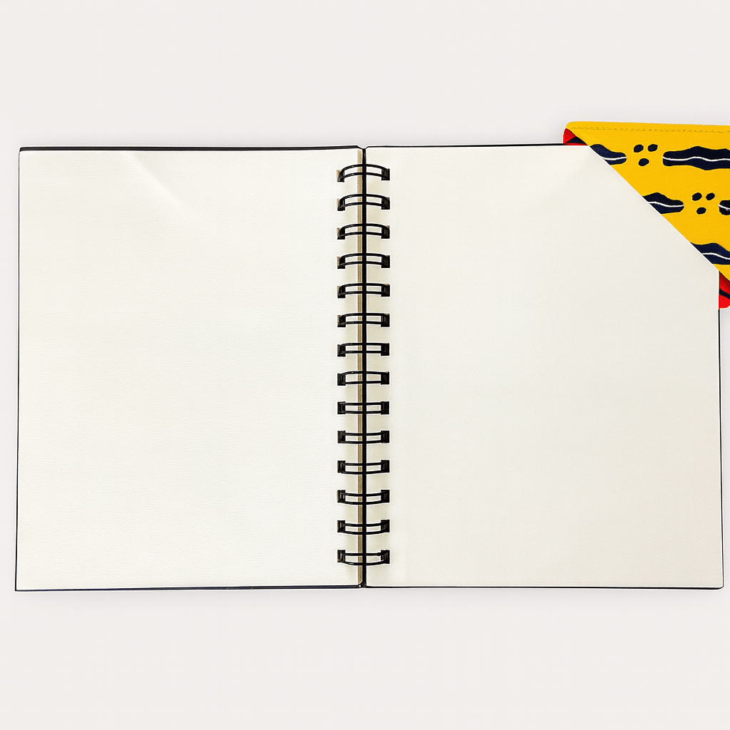 Handcrafted African Fabric Corner Bookmark - Unique Cultural Gift for Book Lovers - Gezia Accents