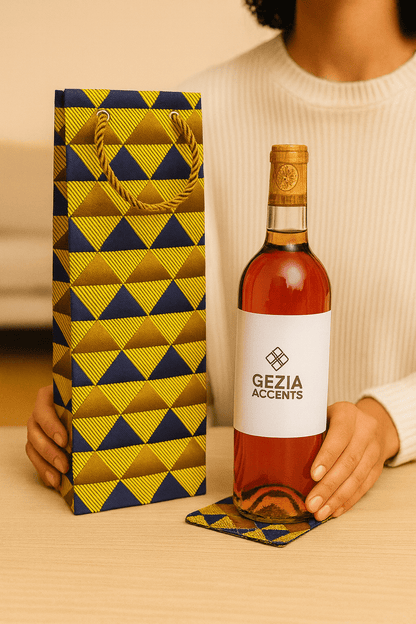 Handmade African Fabric Coasters – Set of 4 | Cultural Home Decor | Eco - Friendly Gift | Wax Print Drink Coasters - Gezia Accents