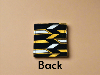 Handmade African Fabric Corner Bookmark – Unique Gift for Book Lovers | Colorful Page Marker | Cultural Boho Book Accessory - Gezia Accents