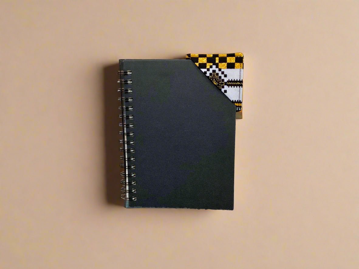 Handmade African Fabric Corner Bookmark – Unique Gift for Book Lovers | Colorful Page Marker | Cultural Boho Book Accessory - Gezia Accents