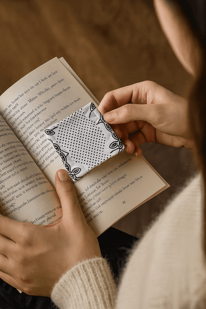 Handmade African Fabric Corner Bookmark – Unique Gift for Book Lovers | Colorful Page Marker | Cultural Boho Book Accessory - Gezia Accents