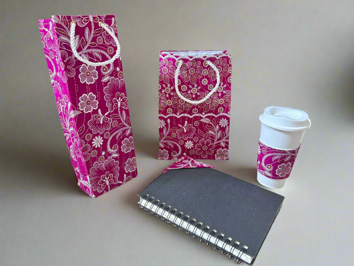 🌍 Handmade African Wax Print Cup Sleeve | Reusable Coffee Cozy | Ethnic Fabric Drink Sleeve | Eco - Friendly Gift for Coffee & Tea Lovers ☕🌿 - Gezia Accents