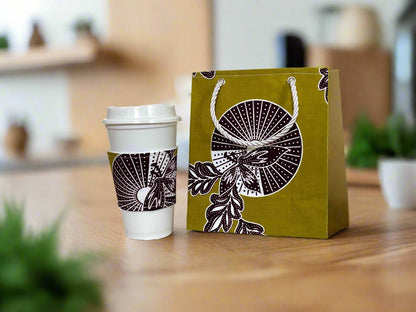 🌿 Handmade African Wax Print Extra Small Bag | Extra Small Pouch | Ethnic Fabric Gift Bag | Eco - Friendly Cultural Gift 🎁🌍 - Gezia Accents