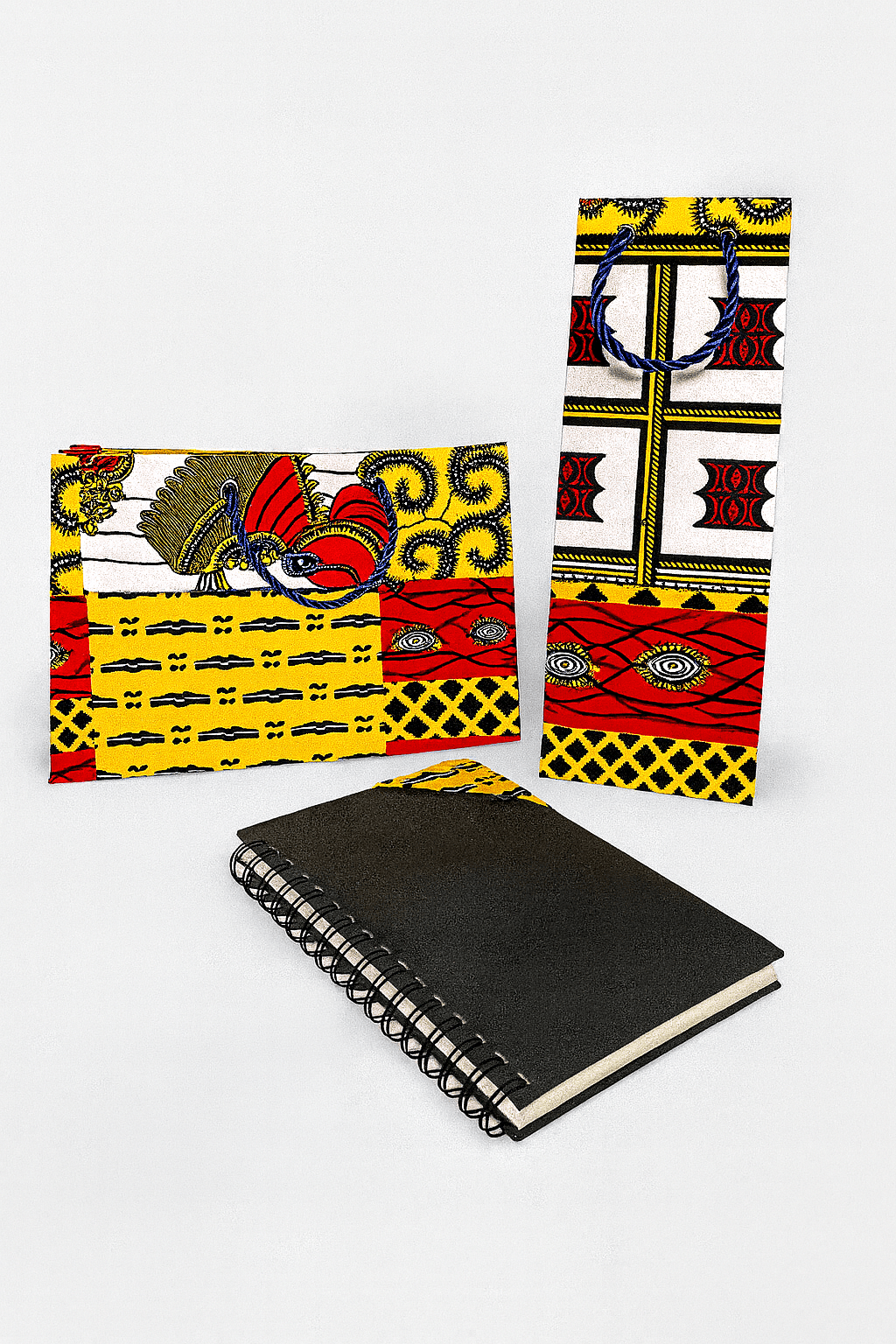 🎁 Handmade African Wax Print Medium Gift Bag | Reusable Fabric Gift Wrap | Eco - Friendly Cultural Bag for Clothing, Spa Sets & Accessories 🌍♻️ - Gezia Accents