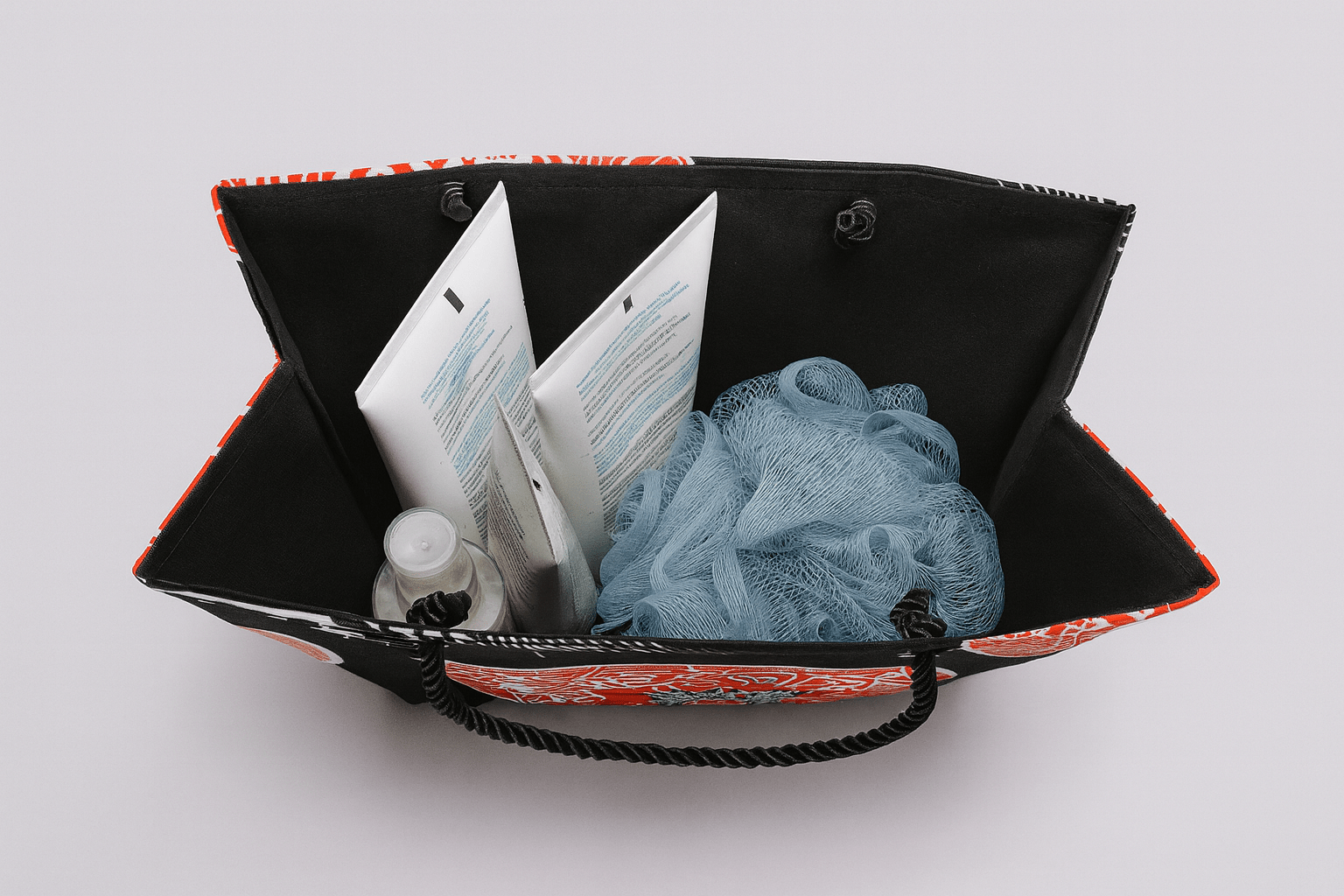 🖤 Handmade African Wax Print Small Gift Bag | Black, White & Orange Fabric Bag | Reusable Eco - Friendly Gift Wrap | Cultural Gift Idea 🎁🌍 - Gezia Accents