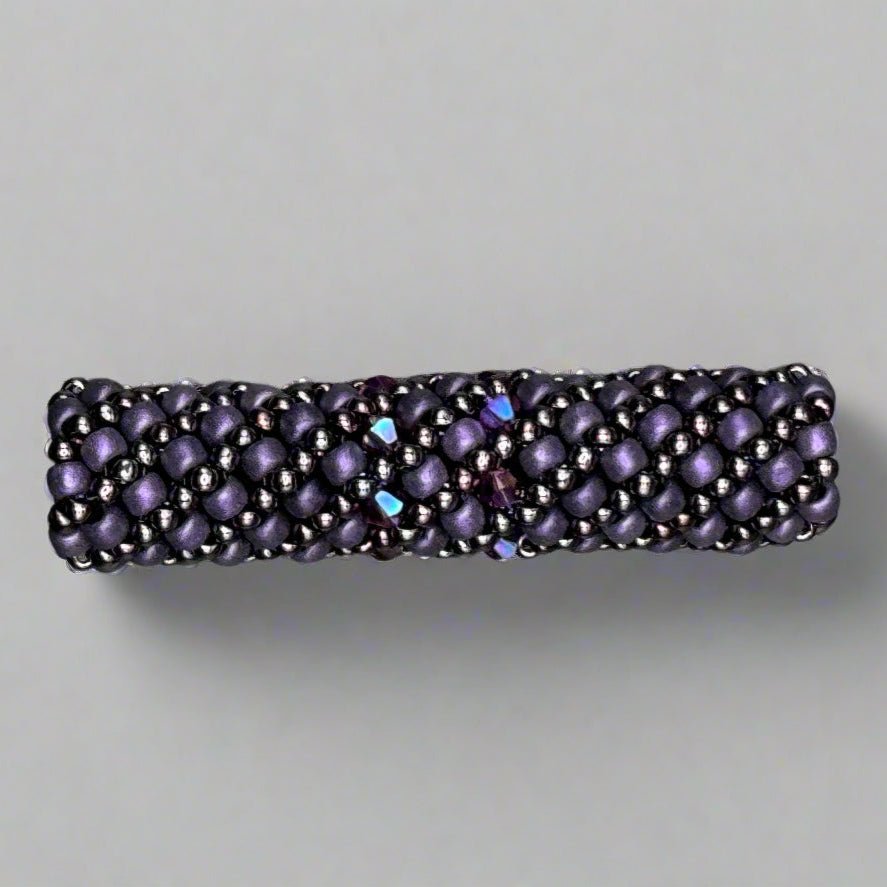 Loc Jewelry - Large Purple w/Swarovski Crystals - Gezia Accents