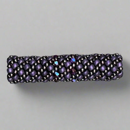 Loc Jewelry - Large Purple w/Swarovski Crystals - Gezia Accents