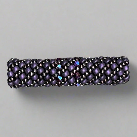 Loc Jewelry - Large Purple w/Swarovski Crystals - Gezia Accents